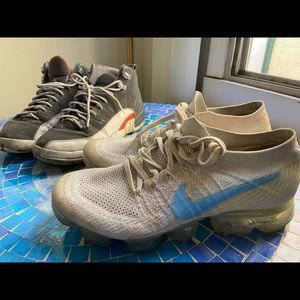 Beat up Js and vapormaxs